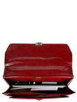Cartable Hype  en cuir - KATANA - 1 soufflet - 38 cm - 63024-Rouge