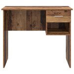vidaXL Bureau avec rangement en vieux bois 90x49 5x75 cm Bois d'ingénierie