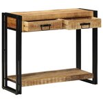 vidaXL Table console Marron 90 x 33 x 75 cm bois de manguier massif