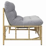 vidaXL Banc de jardin Gris clair 110 x 75 x 71 cm Acier