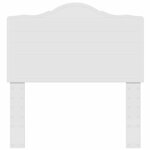 vidaXL Tête de lit Blanc 90 cm Bois d'ingénierie