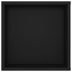 vidaXL Meuble TV mural Noir 102x35x35 cm Bois d’ingénierie