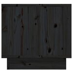 vidaXL Table de chevet Noir 35x34x32 cm Bois de pin solide