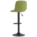 vidaXL Tabourets de bar lot de 2 vert clair velours