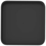 vidaXL Plateau carré à fleurs 24 pc Noir 32 x 32 x 2 5 cm Plastique