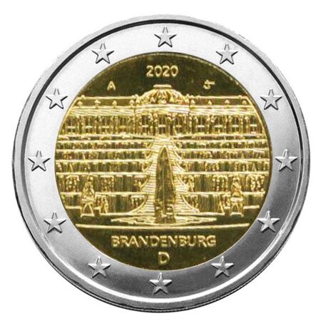 Pièce 2€ commémorative 2020  : allemagne (presidence du brandebourg au bundesrat)