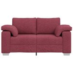 vidaXL Canapé Bordeaux 160 x 77 x 82 cm tissu