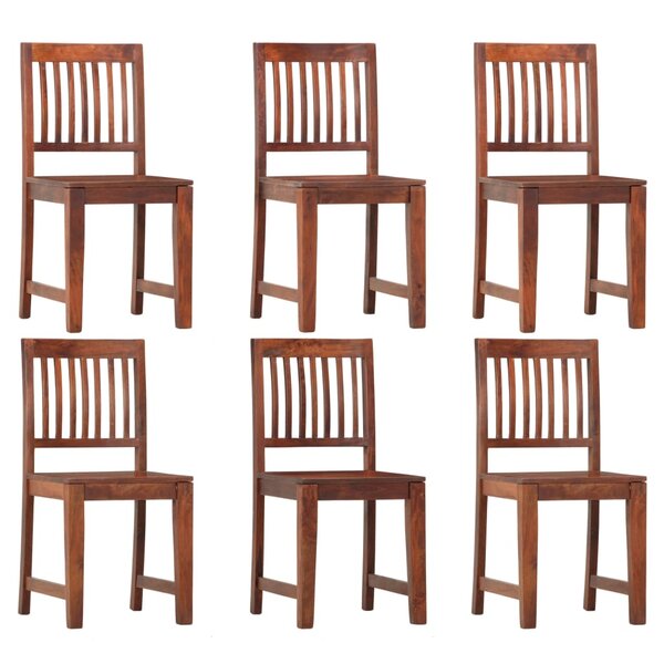vidaXL Chaises à manger lot de 6 bois solide de manguier