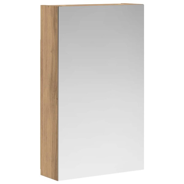 vidaXL Armoire Miroir de Salle de Bain Chêne artisan 30 x 10 5 x 50 cm