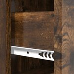 vidaXL Armoire à tiroirs Chêne fumé 66 x 34 5 x 90 cm