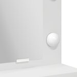 Coiffeuse vidaXL avec lumières LED  blanche  79x41x135 cm