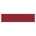 vidaXL Auvent latéral rétractable de patio 600x160 cm rouge