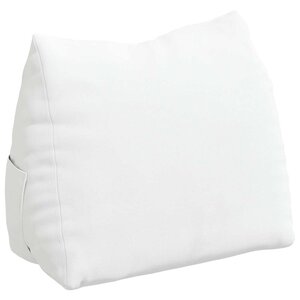 vidaXL Coussin de Dos Blanc 45 x 20 x 35 cm tissu