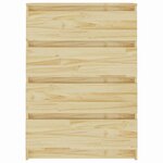 vidaXL Armoire d'appoint 60x36x84 cm Bois de pin massif