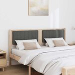 vidaXL Tête de lit capitonnée Marron 150 cm Pin massif