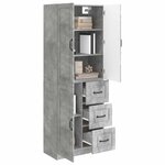 vidaXL Ensemble de Meubles 2 Pièces Gris béton Bois d'ingénierie