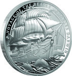 Pièce de monnaie en Argent 1 Dollar g 31.1 (1 oz) Millésime 2025 VOYAGE OF THE BEAGLE