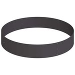 vidaXL Cache-pot de jardin Noir 120 x 120 x 20 cm Acier