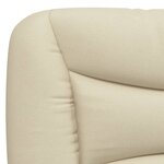 vidaXL Coussin de tête de lit Hvar crème 200 cm tissu