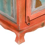 vidaXL Table de chevet Bois de manguier massif Orange