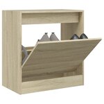vidaXL Armoire à chaussures chêne sonoma 60x34x63 5 cm bois ingénierie