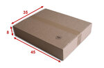 Lot de 25 boîtes carton (n°57) format 450x350x80 mm