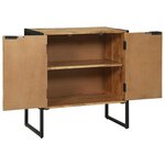 vidaXL Buffet Marron 70 x 35 x 75 cm Bois d'acacia massif