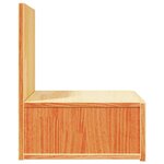 vidaXL Table de chevet avec tiroir 2 Pièces Marron cire 42 x 32 5 x 40 cm