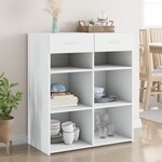 vidaXL Buffet blanc 80x42 5x93 cm bois d'ingénierie
