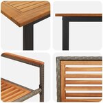 vidaXL Ensemble de salle à manger pour jardin 9 Pièces Gris
