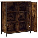 vidaXL Buffet chêne fumé 70x30x80 cm bois d'ingénierie