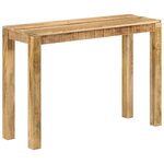 vidaXL Table console 110x35x76 cm Bois de manguier brut