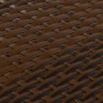 vidaXL Paravent de balcon brun et noir 500x100 cm résine tressée