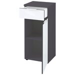 Germania Armoire de sol de salle de bain GW-Pescara Blanc et graphite