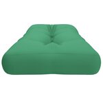 vidaXL Coussin de palette vert 120x40x12 cm tissu