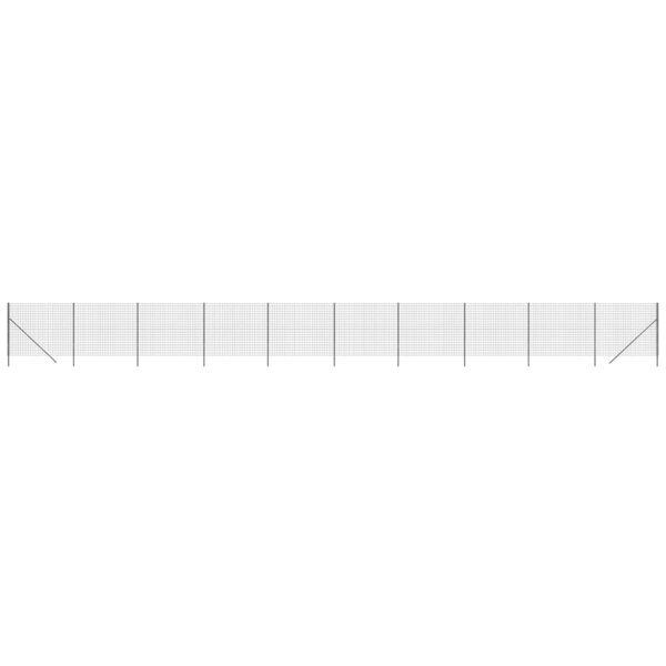 vidaXL Clôture en treillis métallique anthracite 1 6x25 m