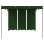 vidaXL Pavillon 4 x 3 x 2 3 m Vert Polyester et Acier