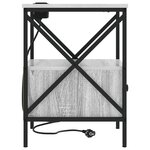 vidaXL Cabinet de chevet 2 Pièces Sonoma gris 41.5 x 40.5 x 55 cm