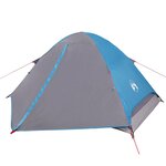vidaXL Tente de camping à dôme 4 personnes bleu imperméable