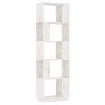 vidaXL Bibliothèque/Séparateur de pièce Blanc 51x25x163 5cm Pin solide