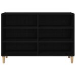 Buffet vidaXL Chêne noir Chêne massif 103.5 x 35 x 70 cm Buffet