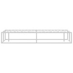 vidaXL Cadre de lit sans matelas blanc 140x200 cm métal