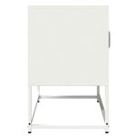 vidaXL Meuble TV blanc 68x39x60 5 cm acier laminé à froid