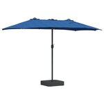 vidaXL Parasol de jardin Azur 385 x 209 x 244 cm Polyester