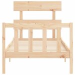 vidaXL Cadre de lit sans matelas bois de pin massif