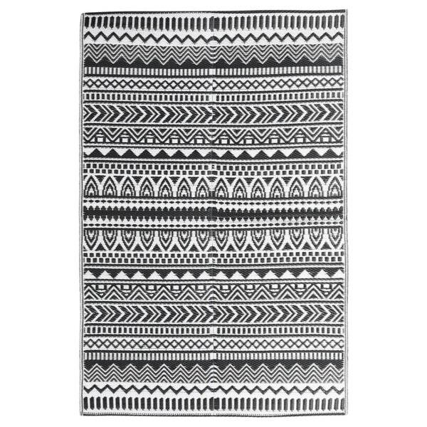vidaXL Tapis d'extérieur Noir 160x230 cm PP