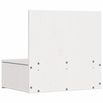 vidaXL Table de chevet Blanc 42 x 32 5 x 40 cm Bois massif en pin