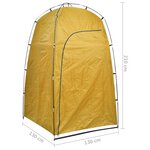 vidaXL Toilette portable de camping avec tente 10+10 L