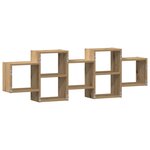 vidaXL Étagère murale chêne artisanal 129x18x42 cm bois d'ingénierie