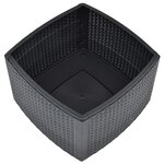 Vidaxl table d'appoint anthracite 54x54x36 5 cm plastique